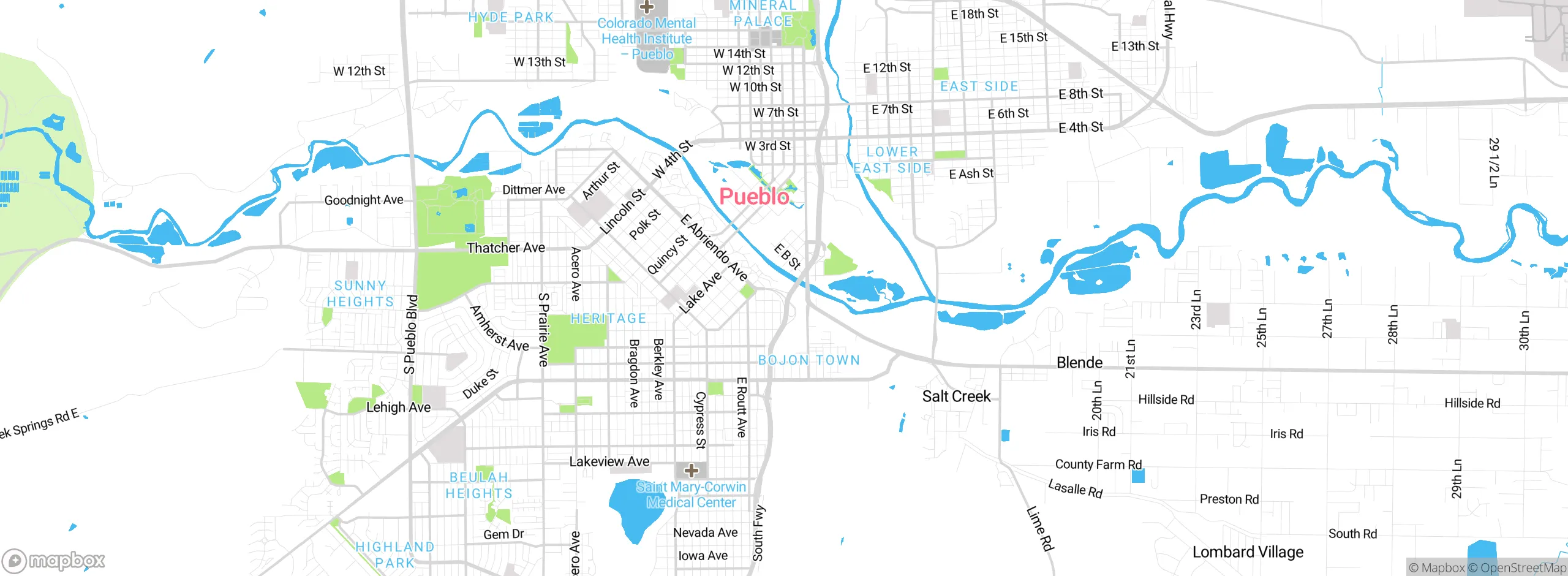 Map showing approximate location