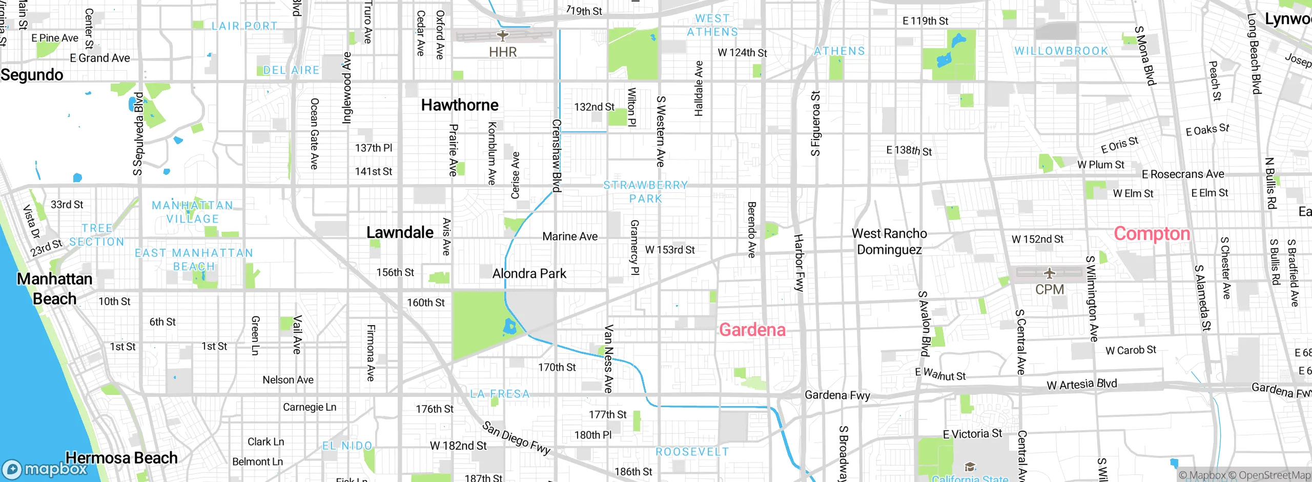 Map showing approximate location
