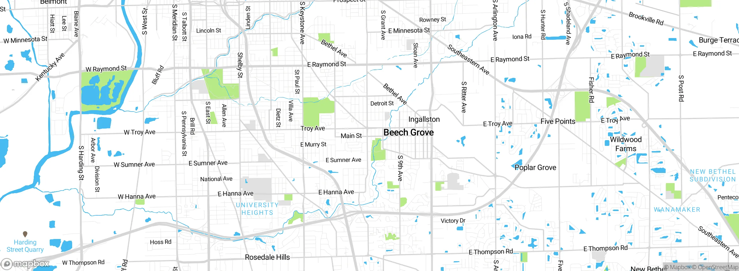 Map showing approximate location