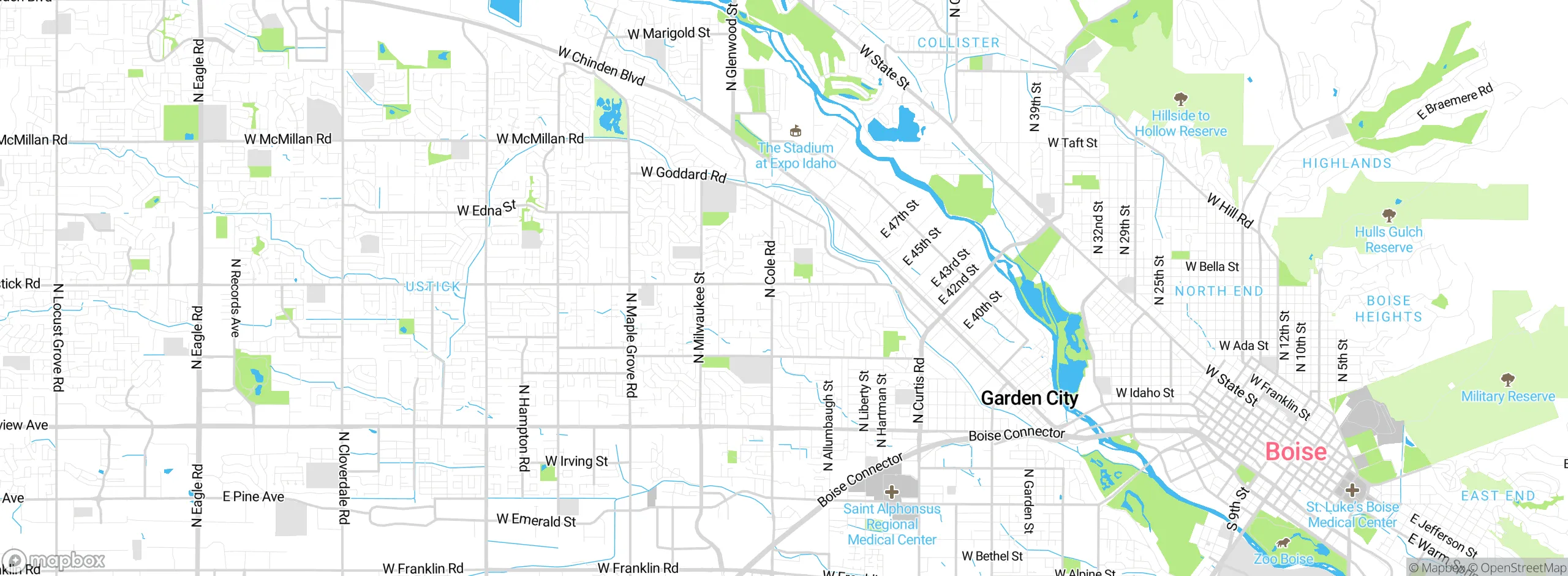 Map showing approximate location