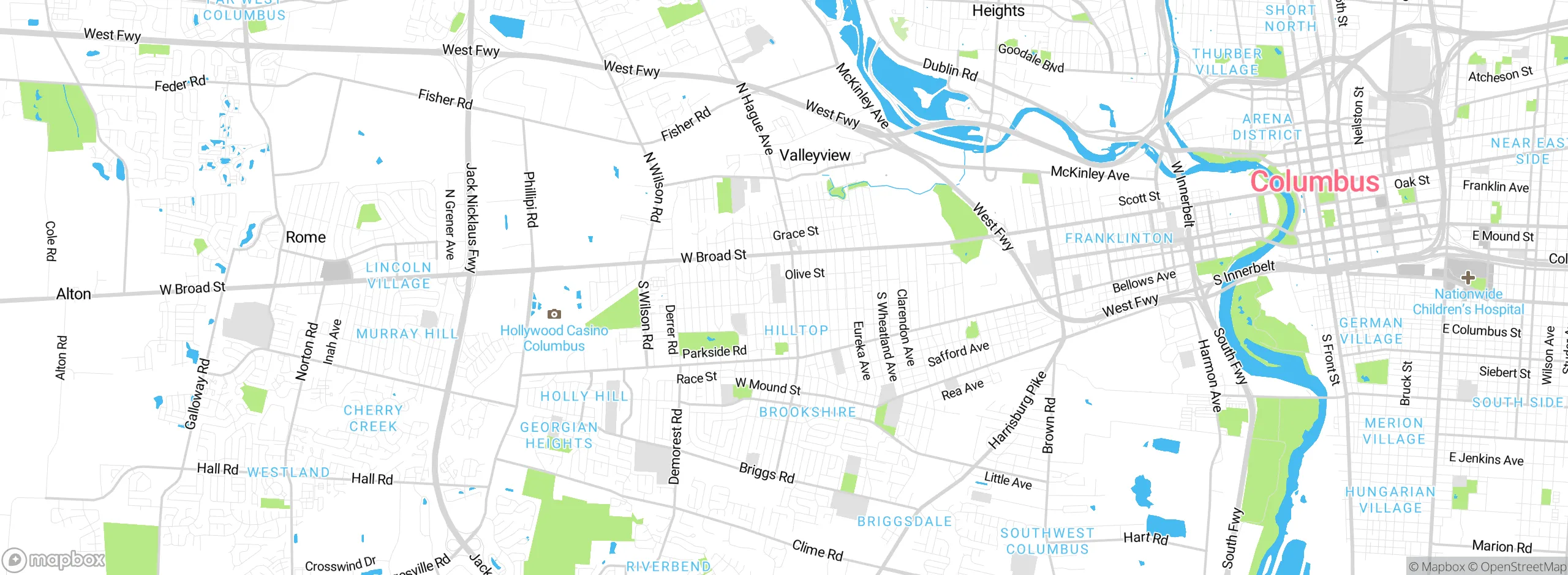 Map showing approximate location