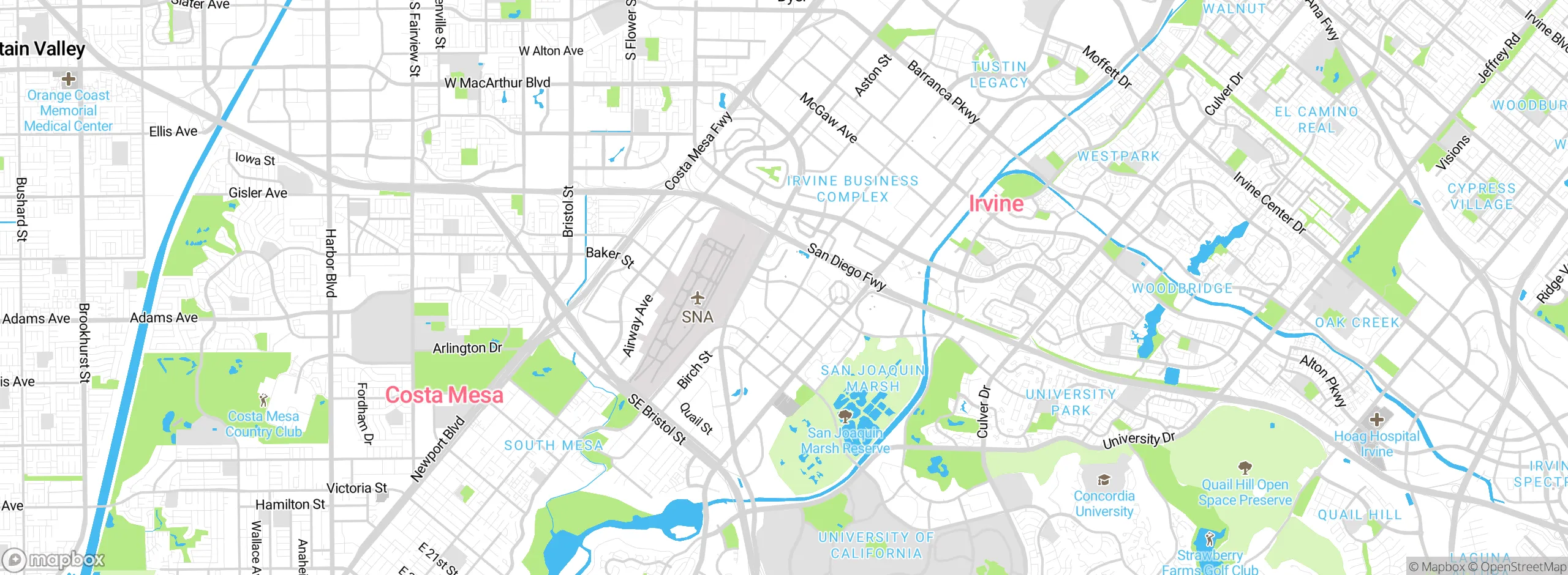 Map showing approximate location