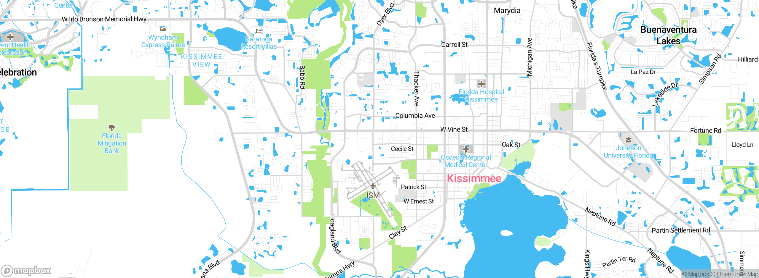 Map showing approximate location