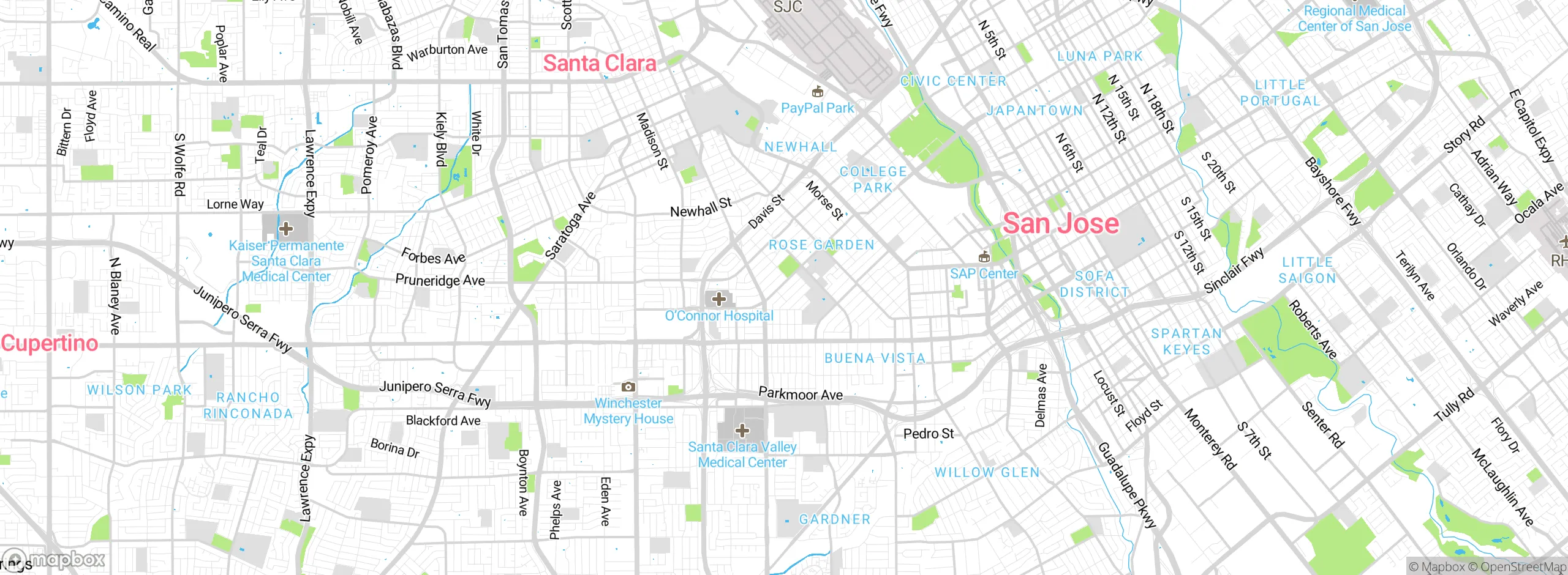 Map showing approximate location