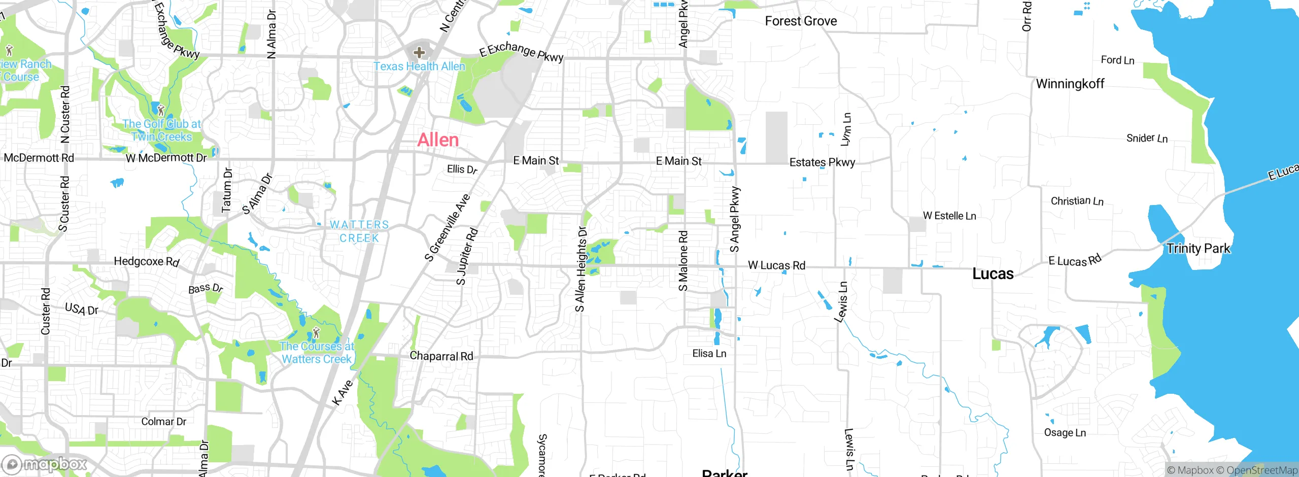 Map showing approximate location
