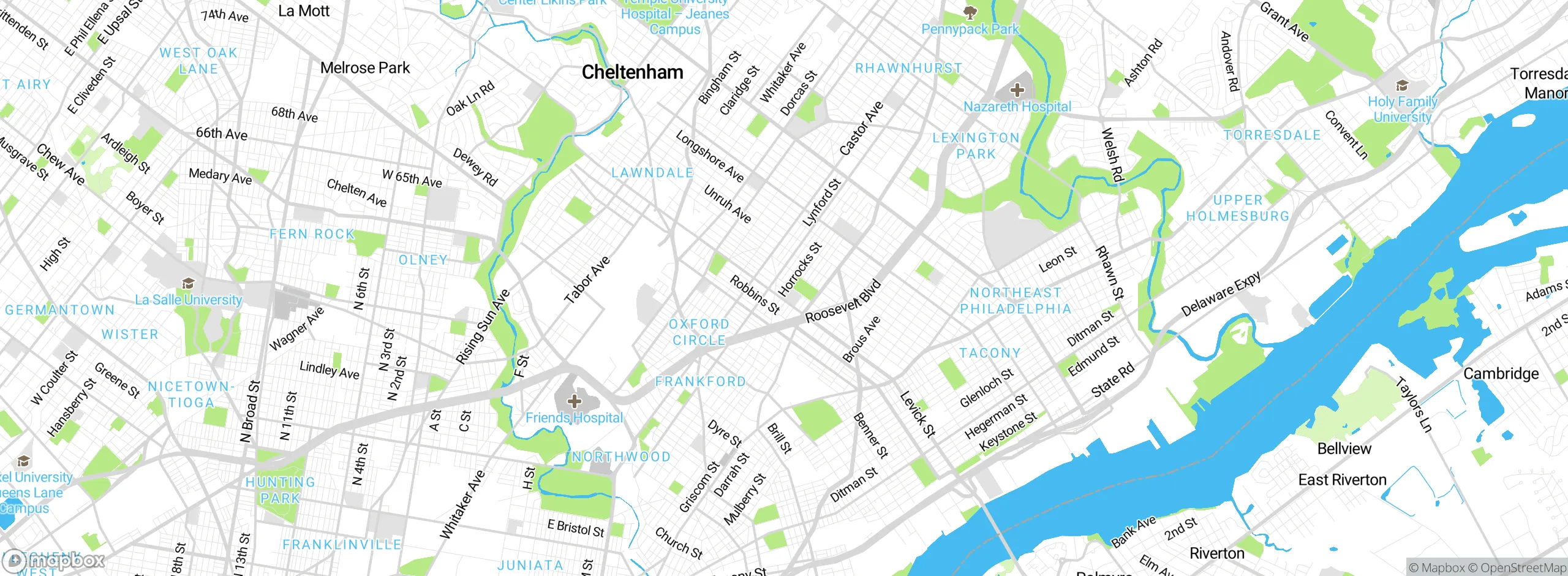 Map showing approximate location