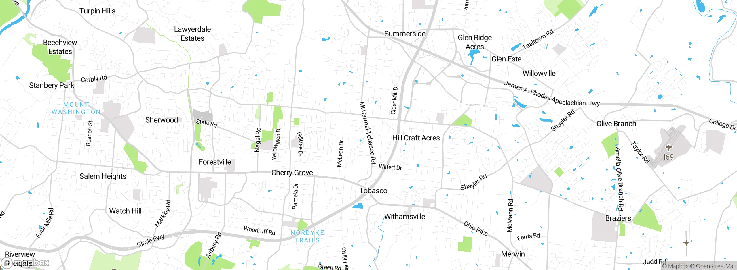 Map showing approximate location