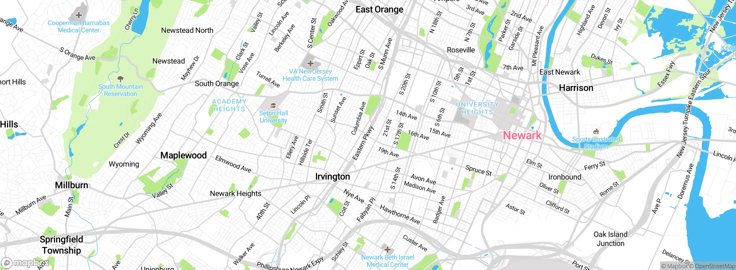 Map showing approximate location