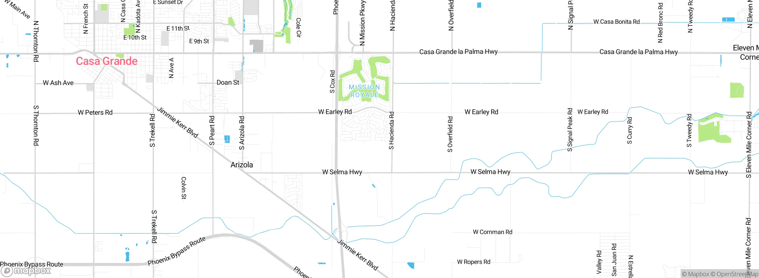 Map showing approximate location