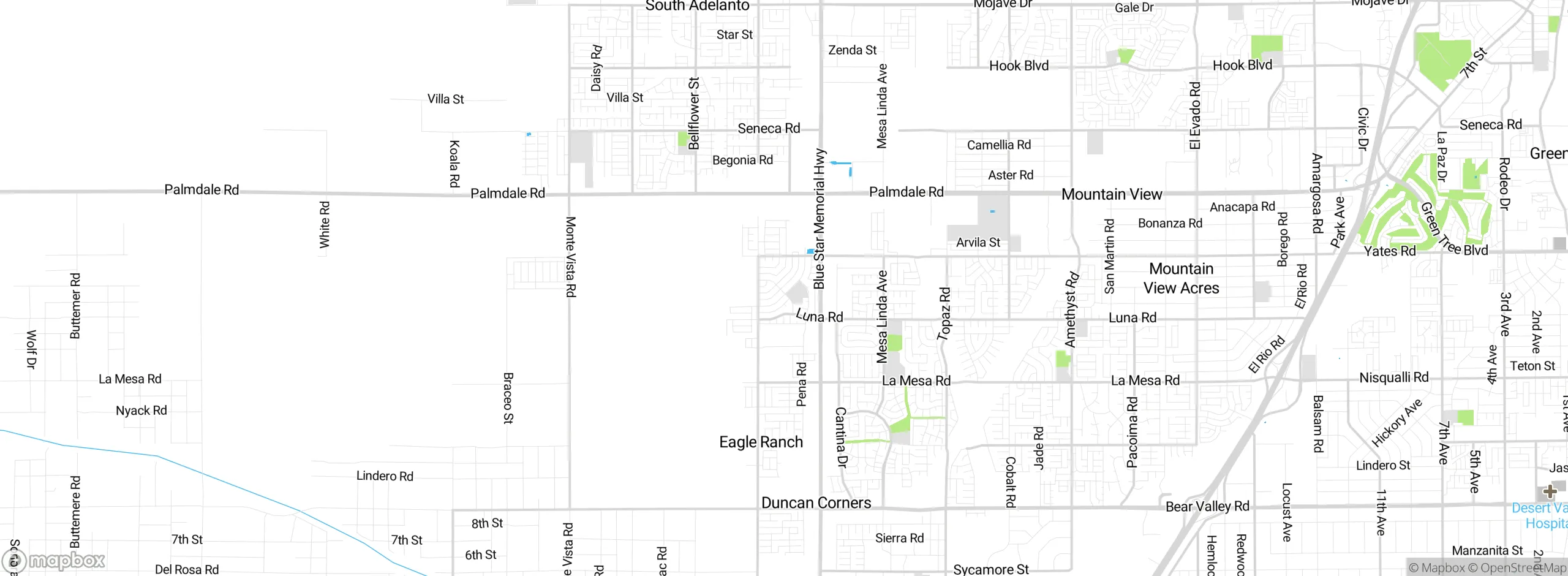 Map showing approximate location