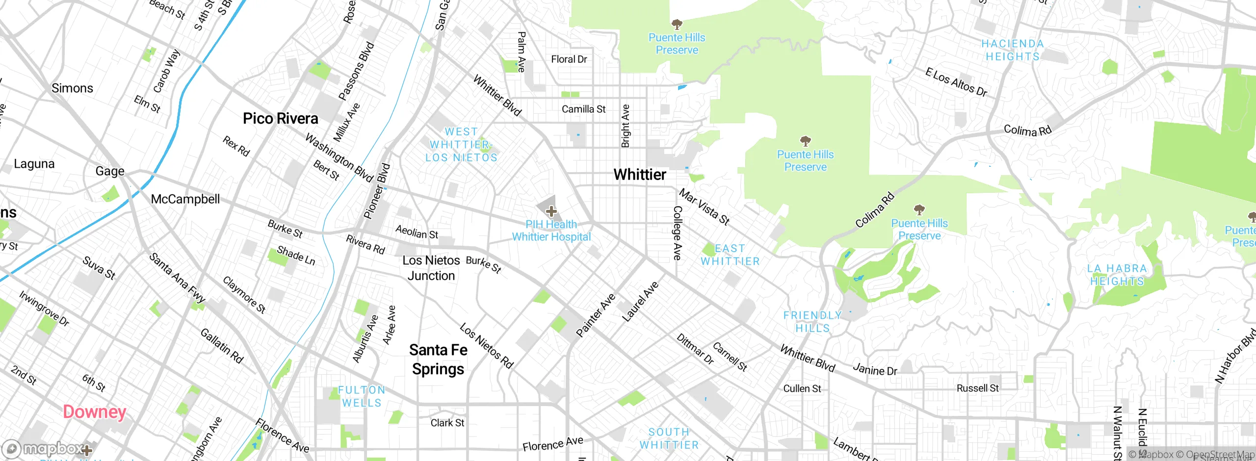 Map showing approximate location