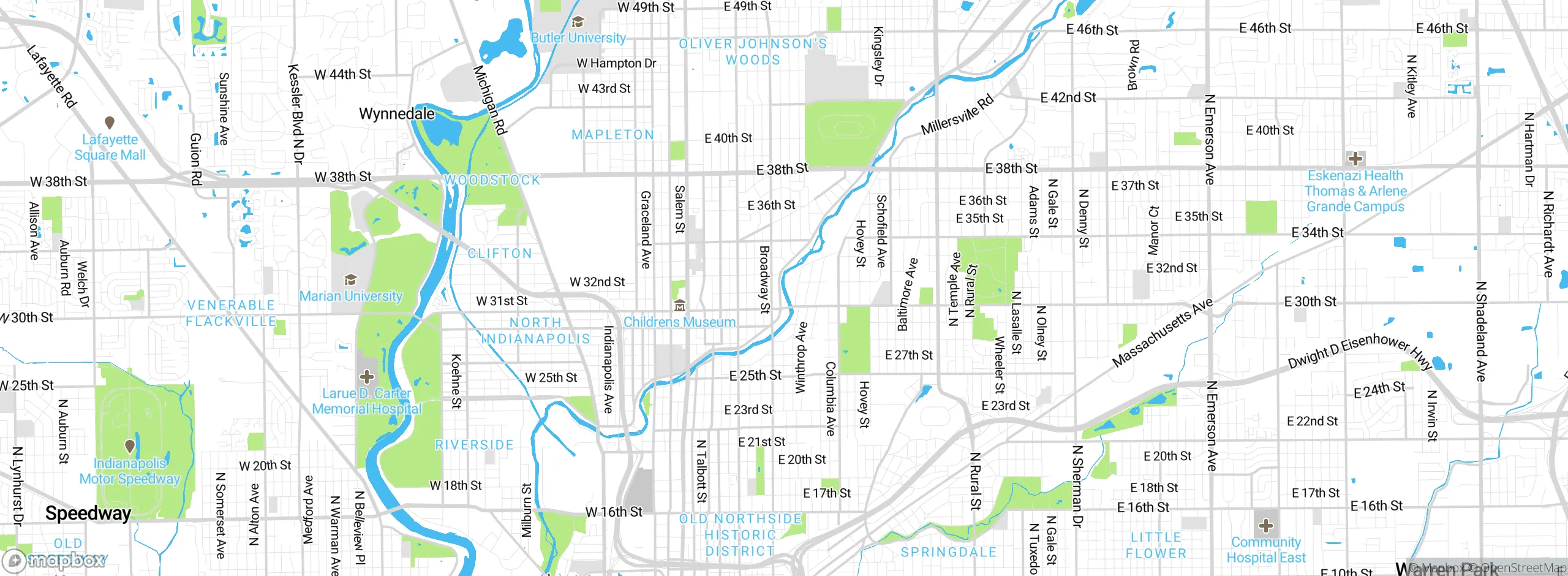 Map showing approximate location