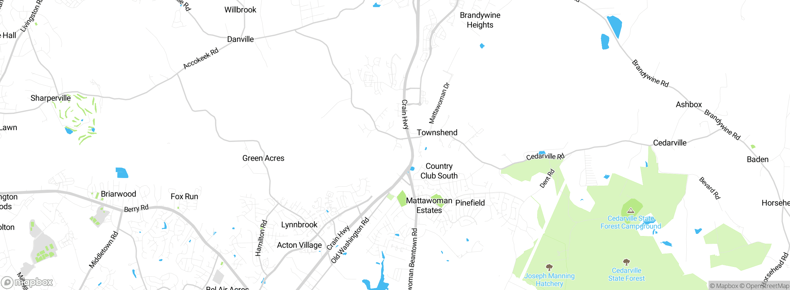 Map showing approximate location