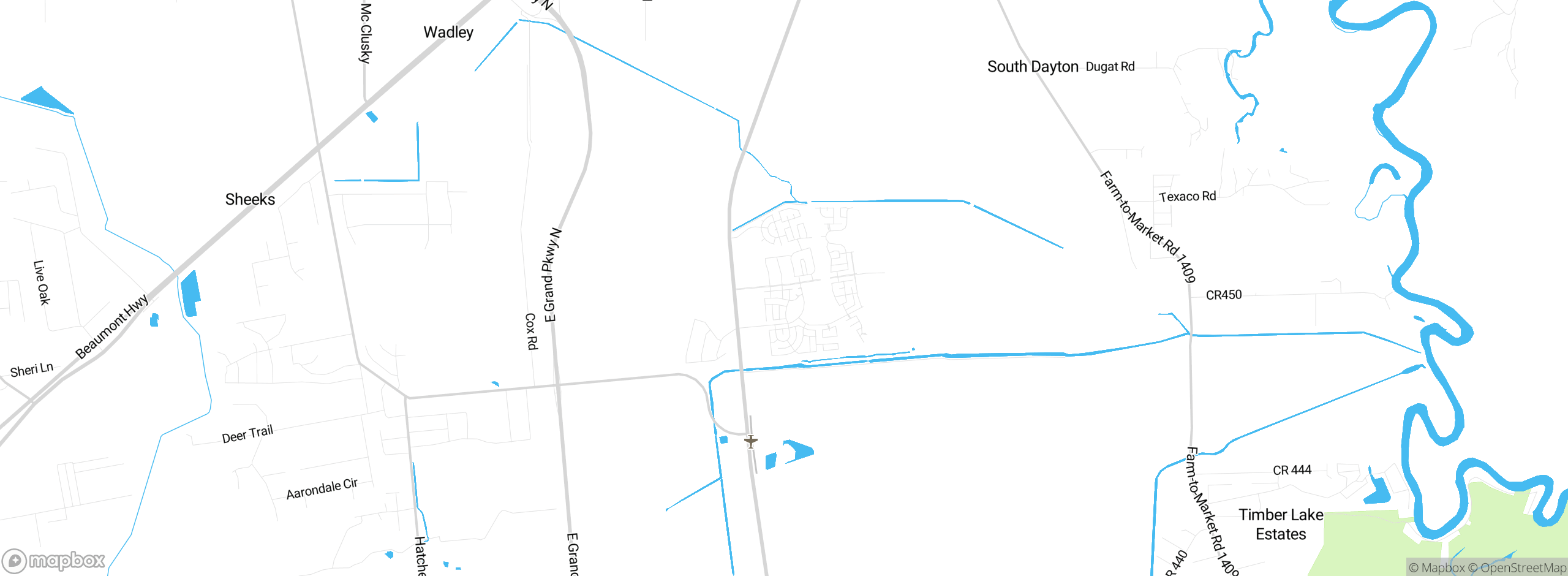 Map showing approximate location