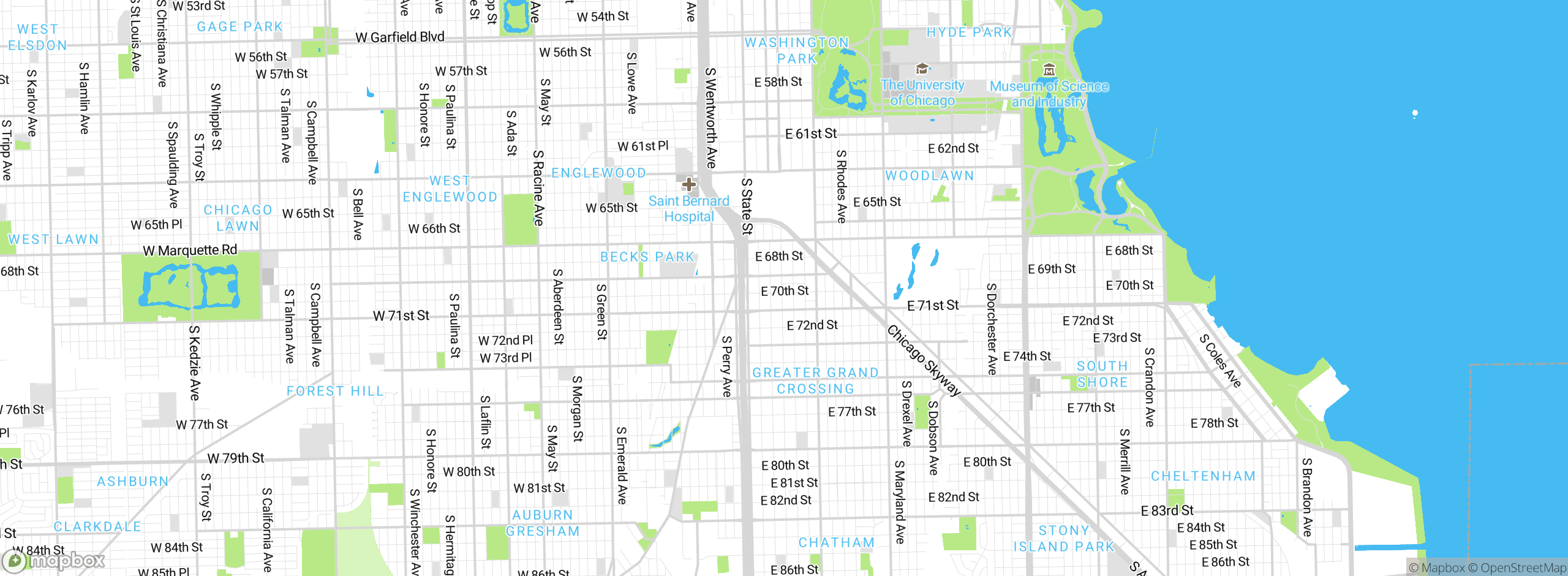 Map showing approximate location