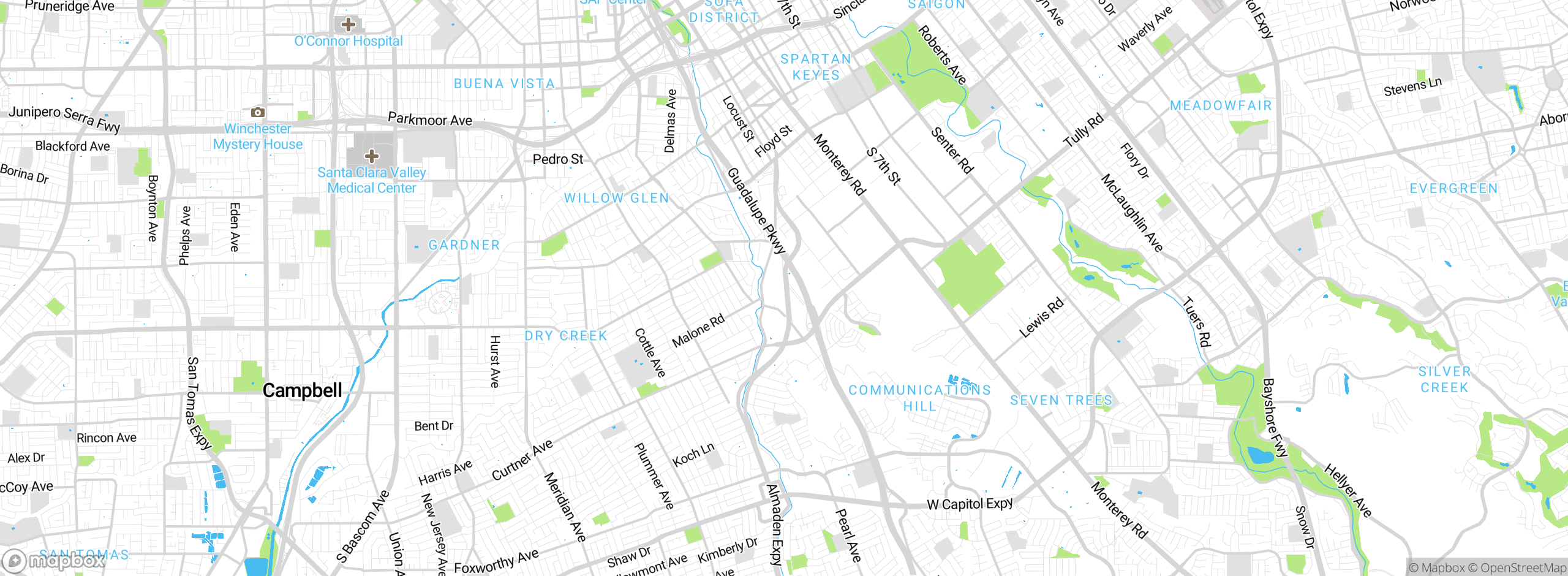 Map showing approximate location