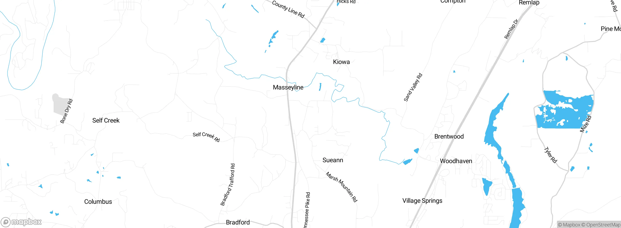 Map showing approximate location