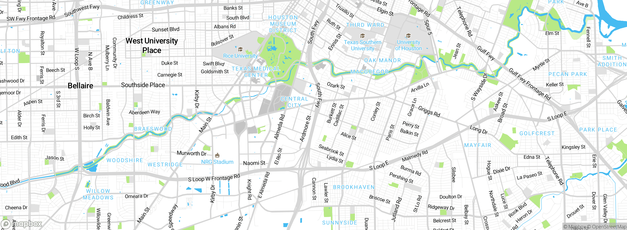 Map showing approximate location