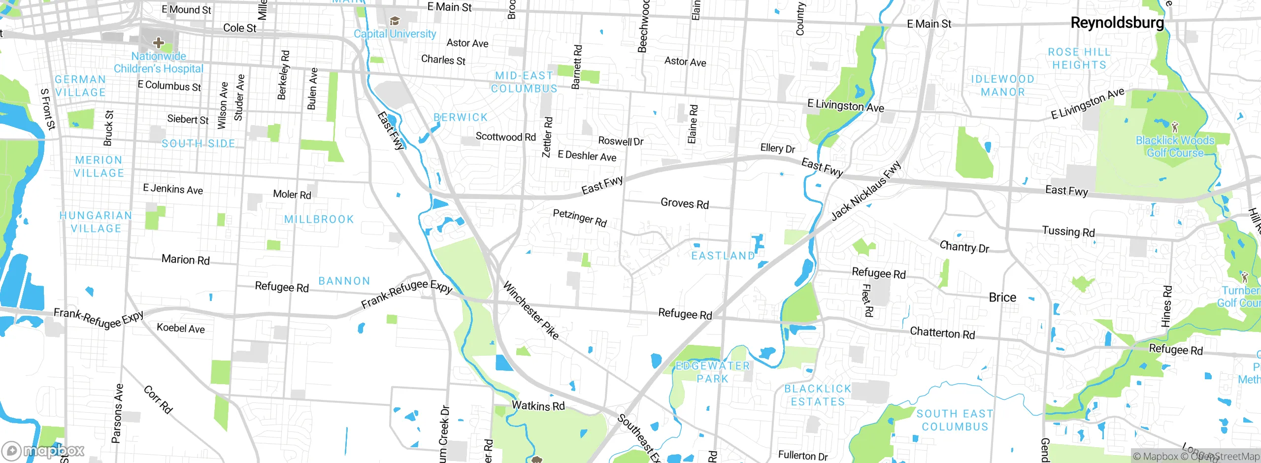 Map showing approximate location