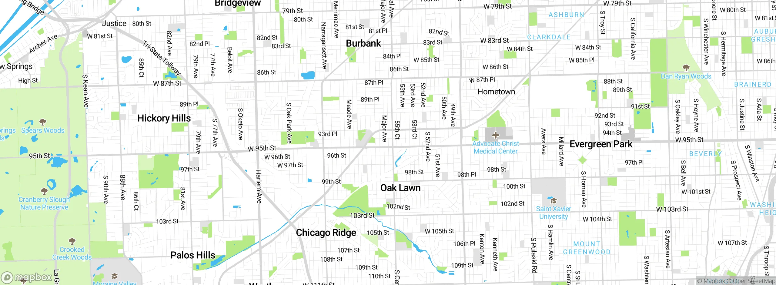 Map showing approximate location
