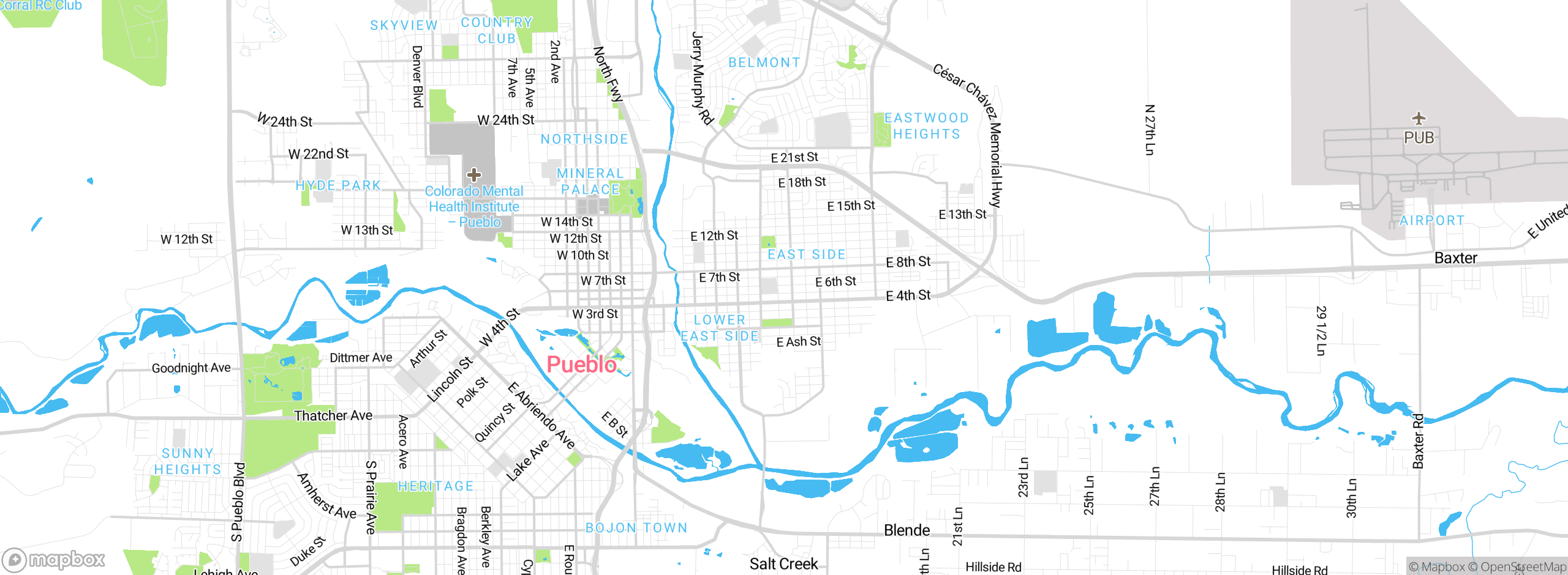 Map showing approximate location