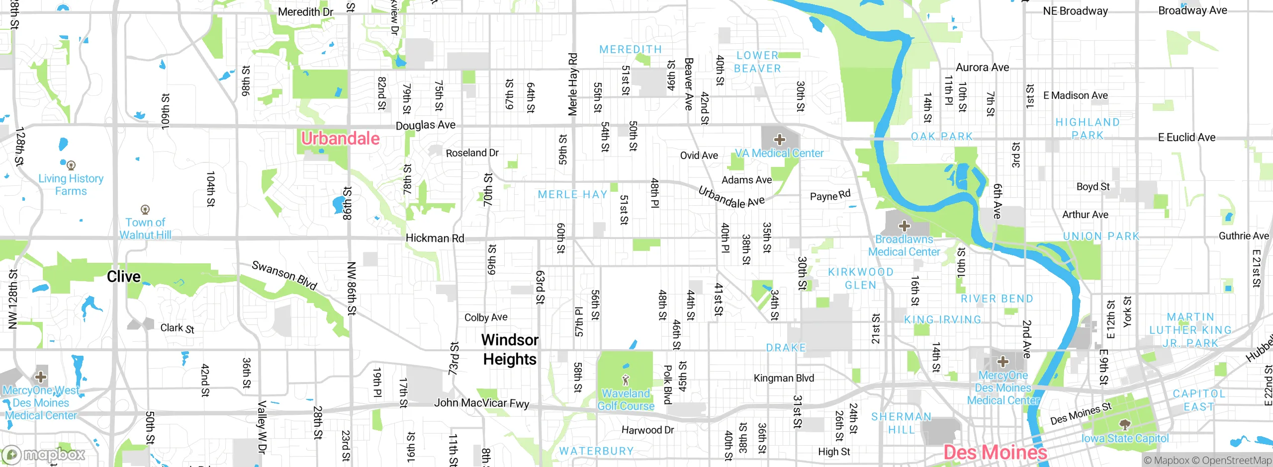 Map showing approximate location
