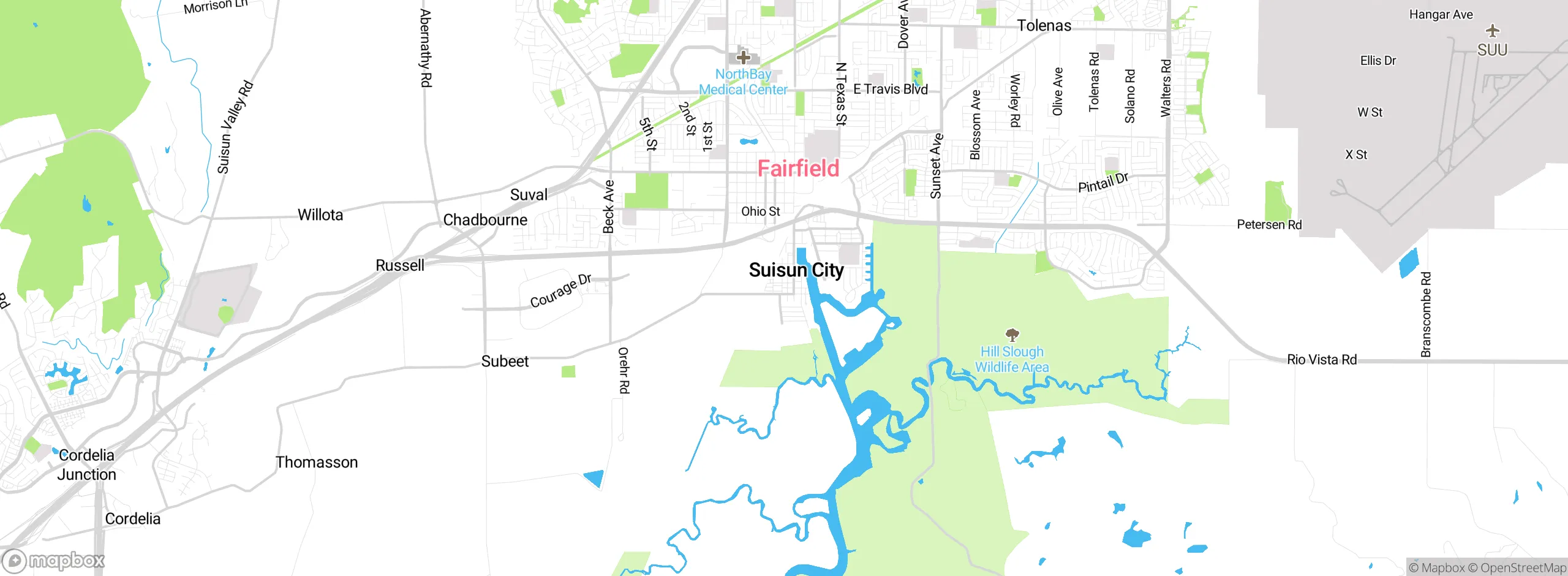 Map showing approximate location