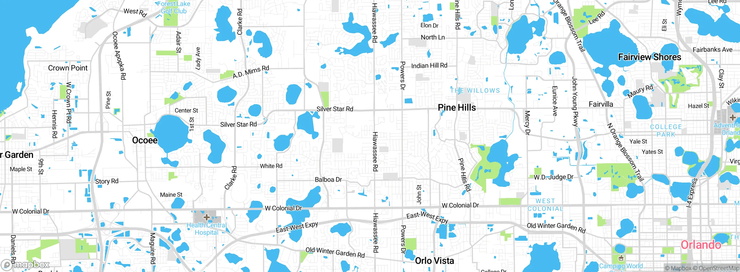 Map showing approximate location