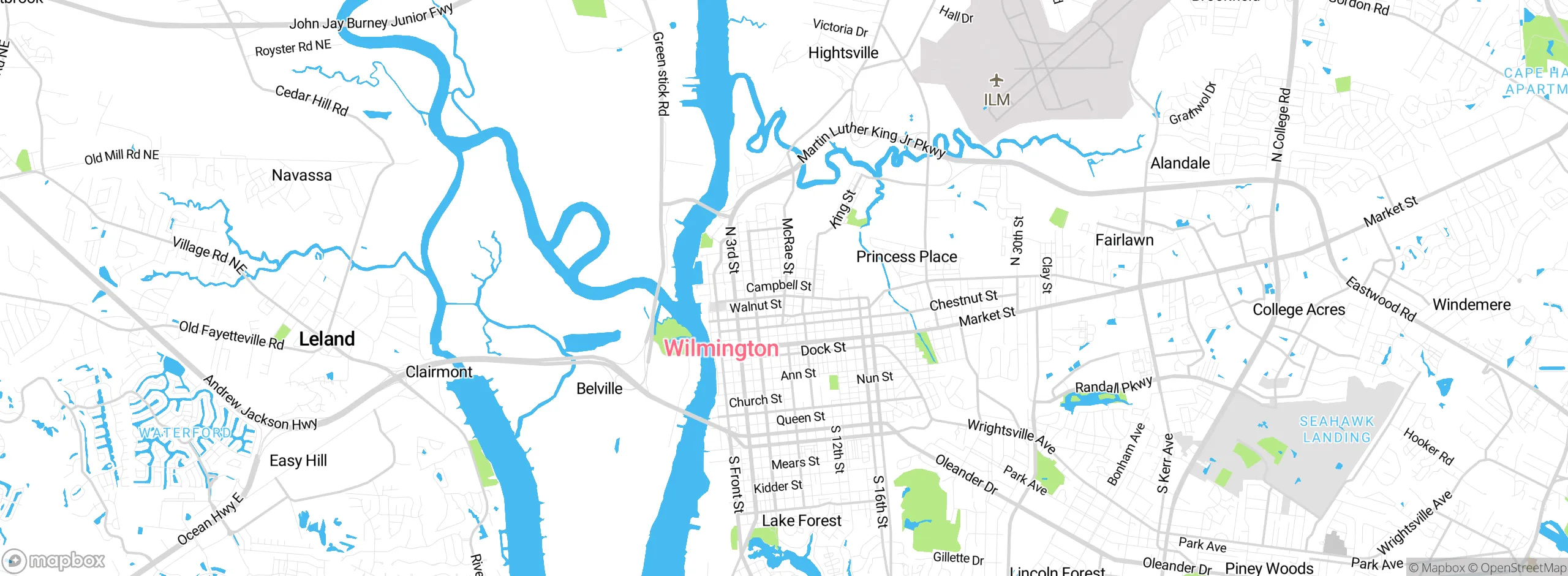 Map showing approximate location