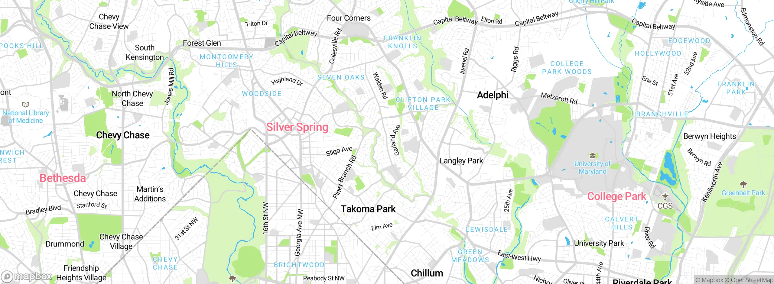 Map showing approximate location