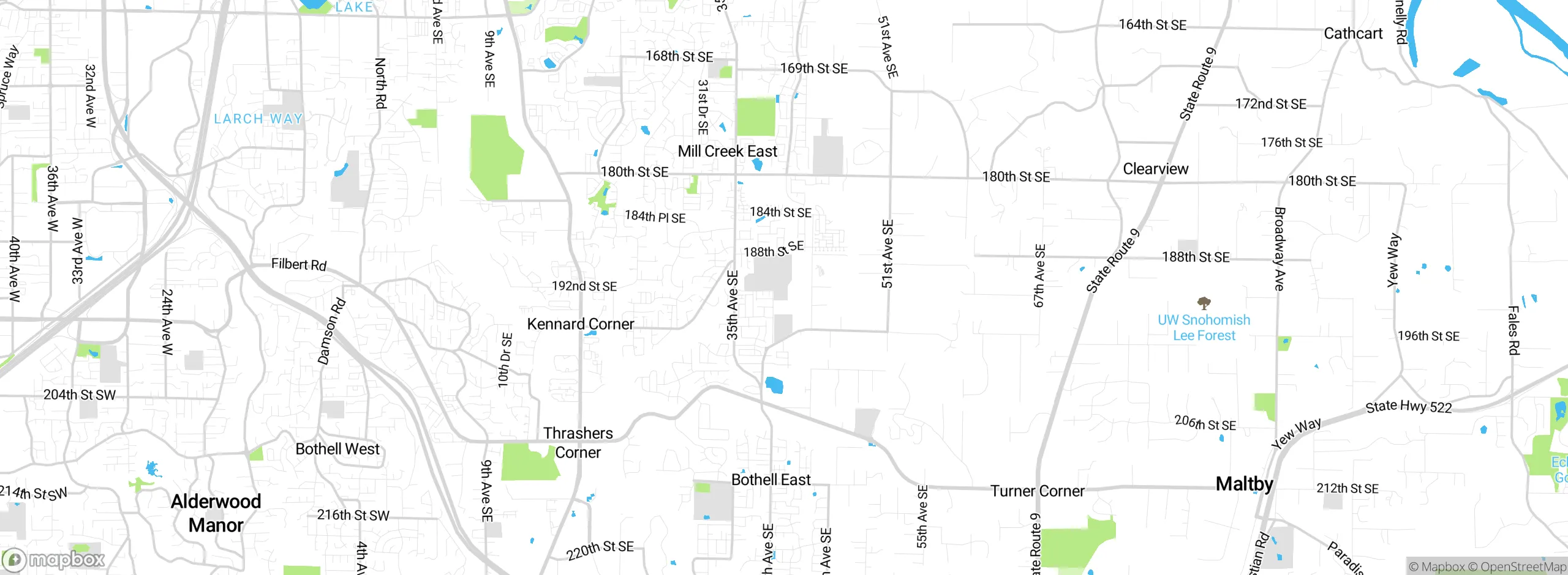 Map showing approximate location