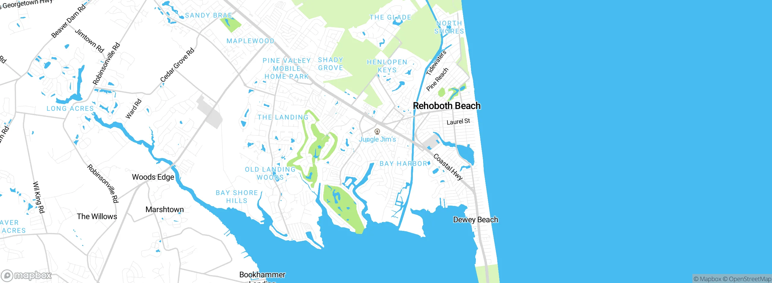 Map showing approximate location