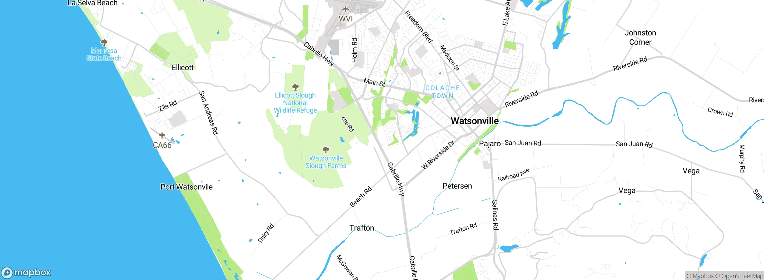 Map showing approximate location