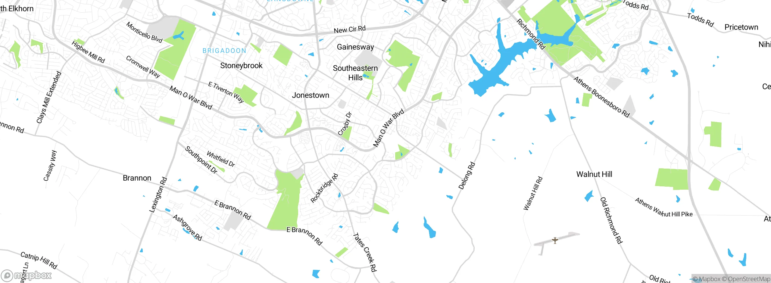 Map showing approximate location