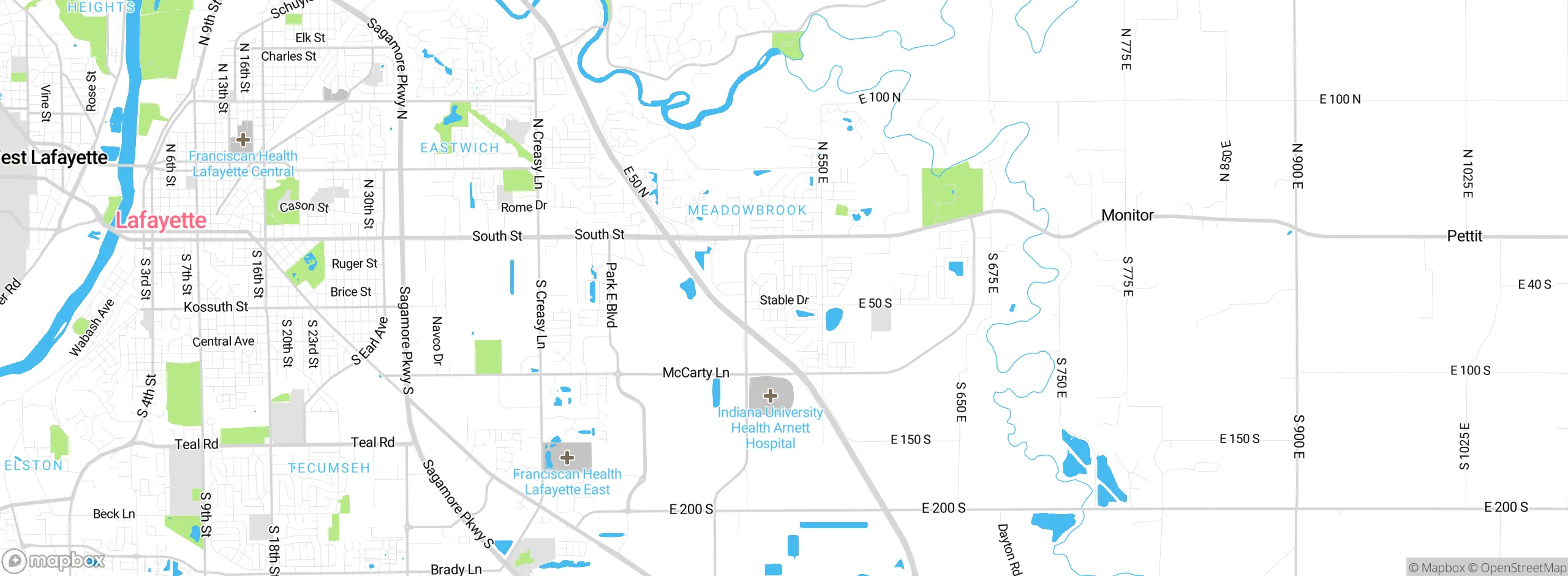 Map showing approximate location