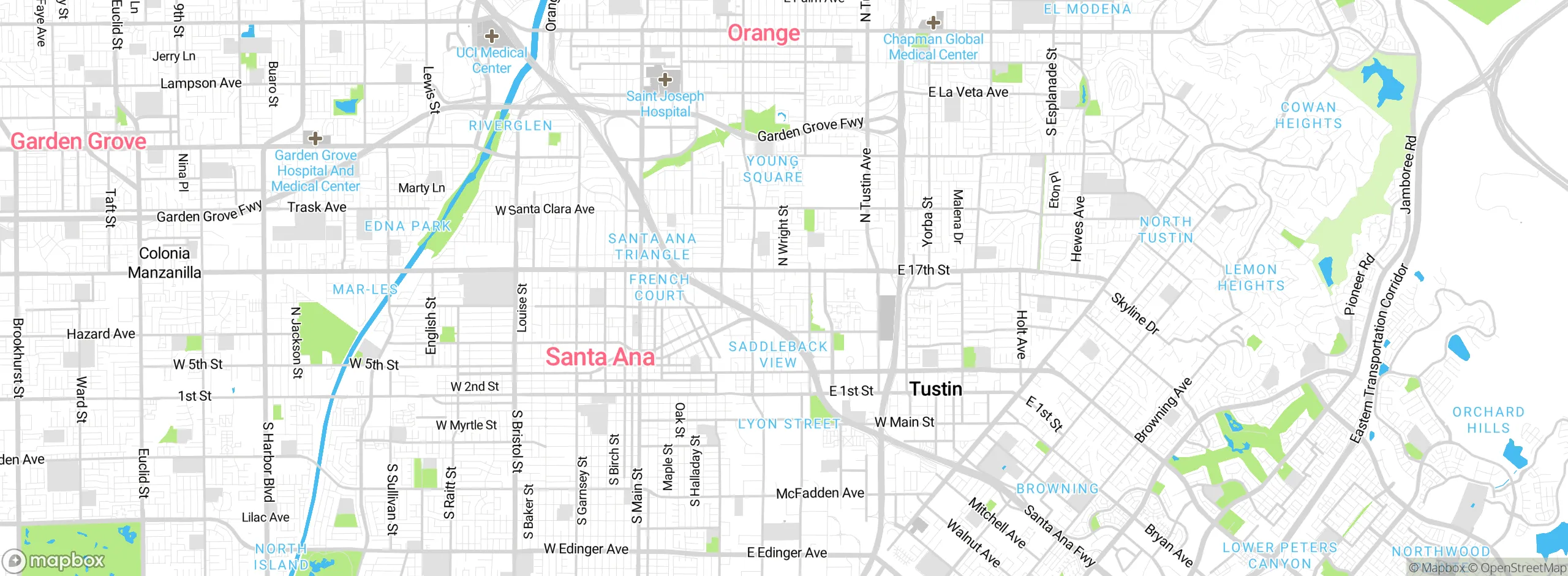 Map showing approximate location