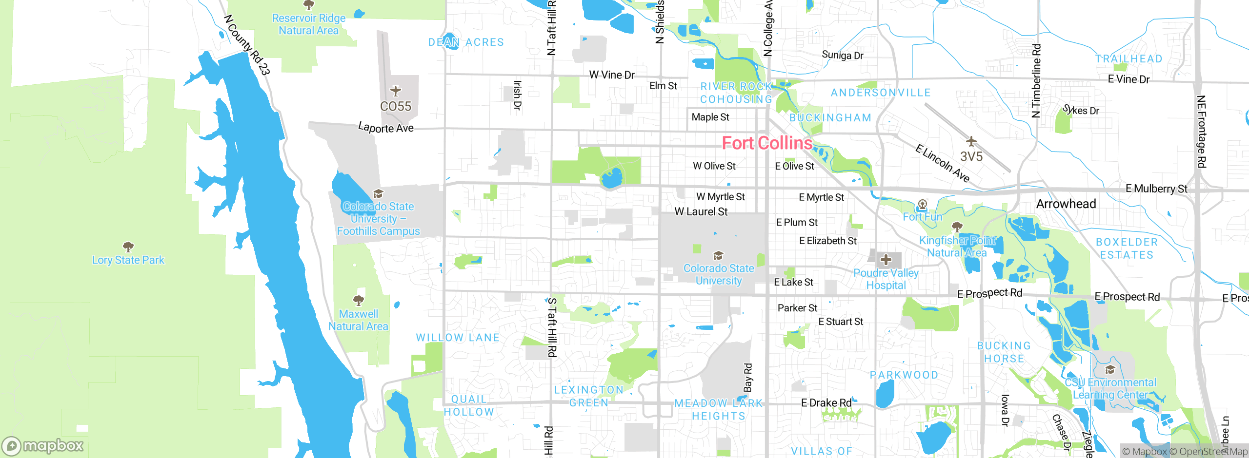 Map showing approximate location