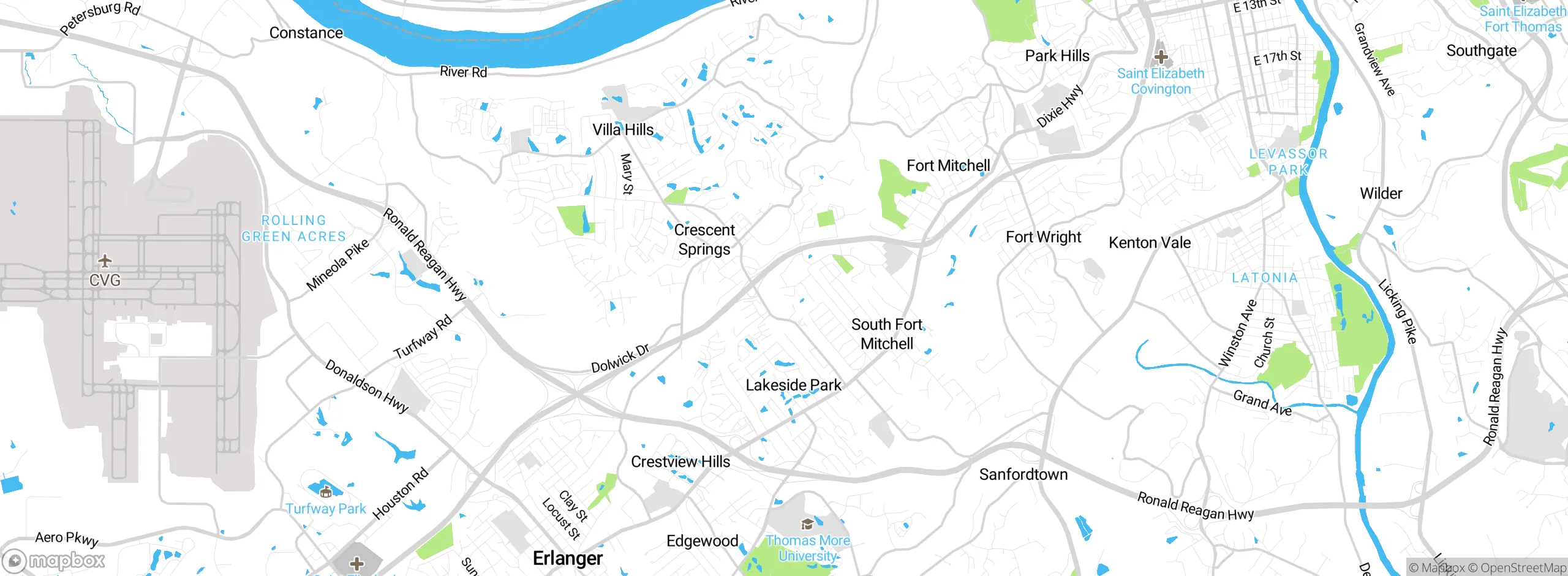 Map showing approximate location