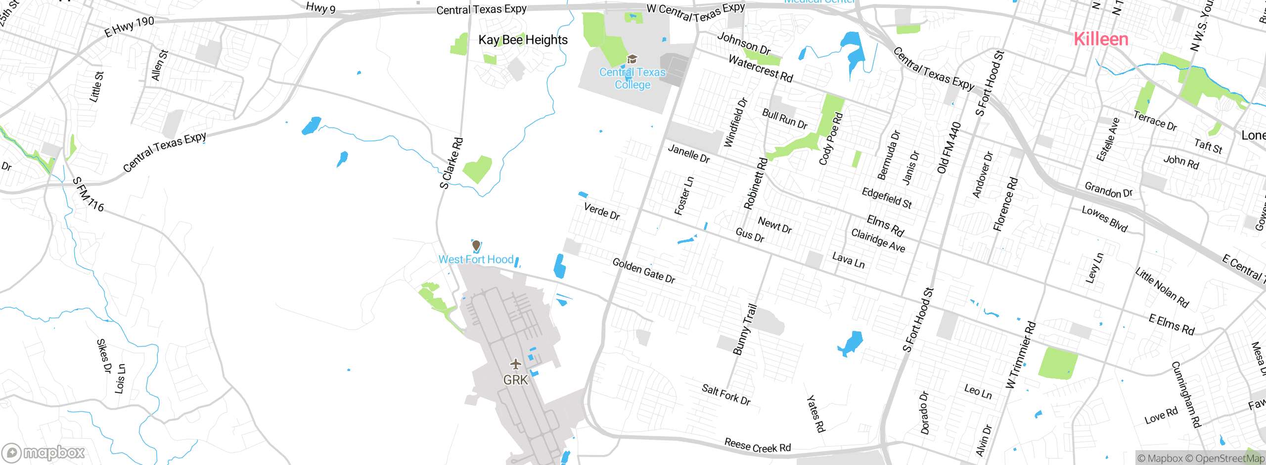 Map showing approximate location