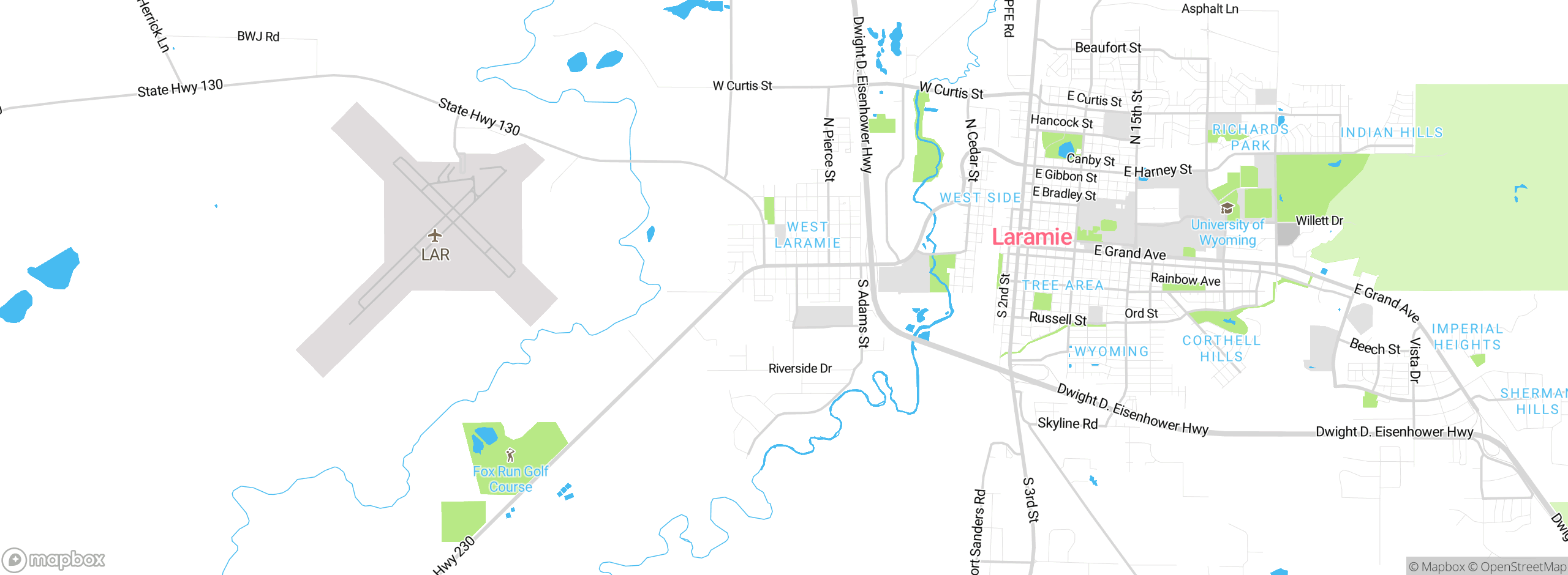 Map showing approximate location