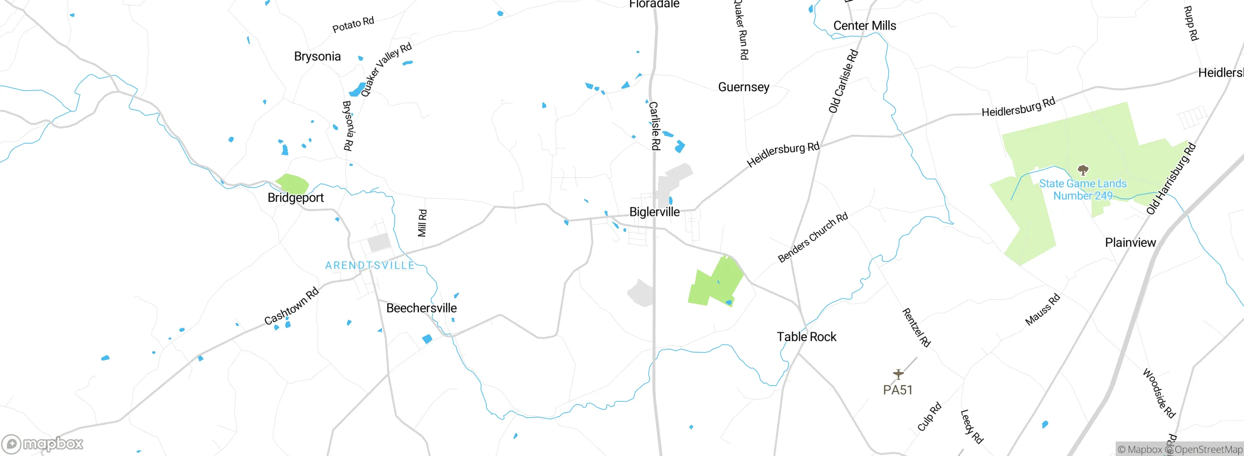 Map showing approximate location