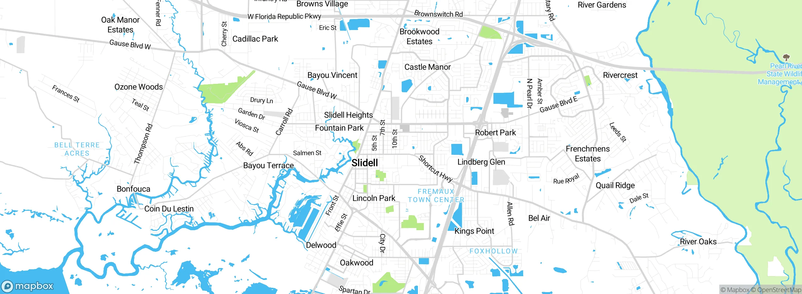 Map showing approximate location