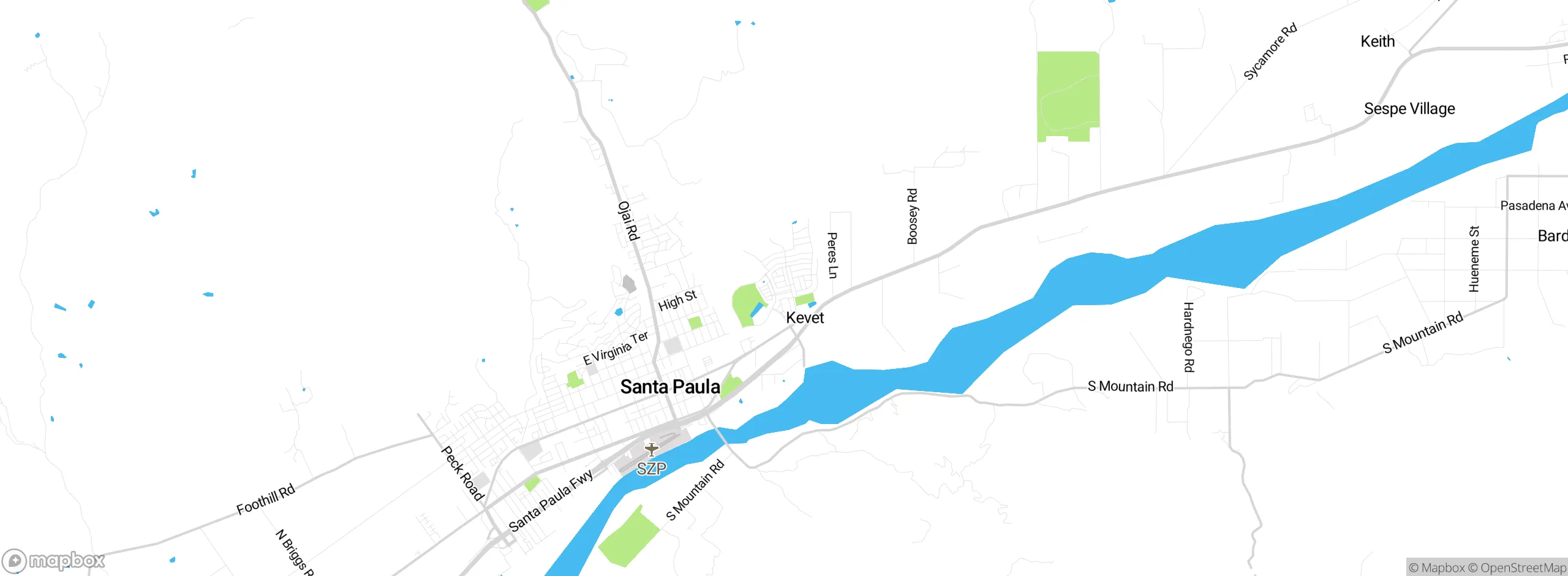 Map showing approximate location