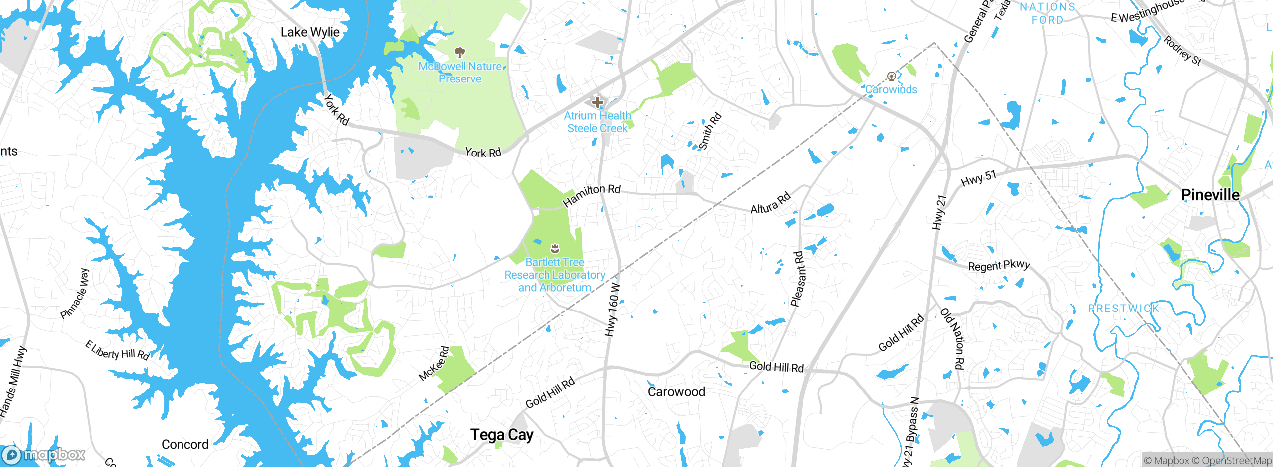 Map showing approximate location