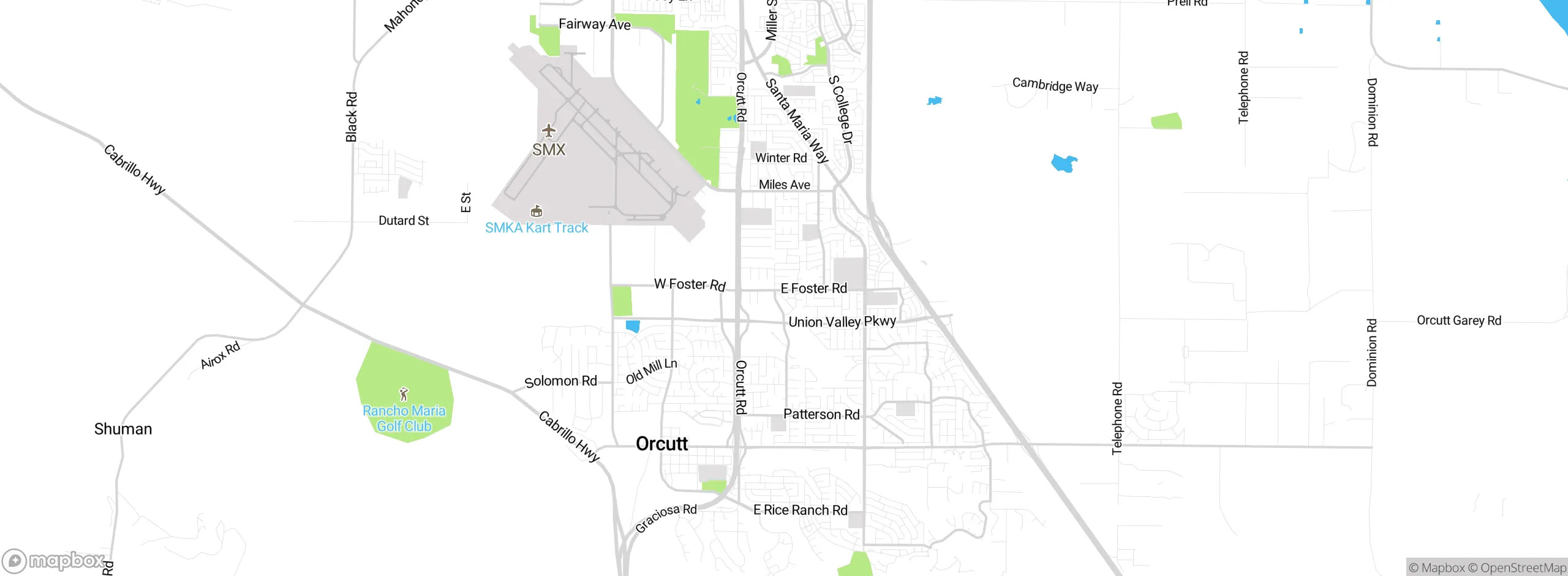 Map showing approximate location