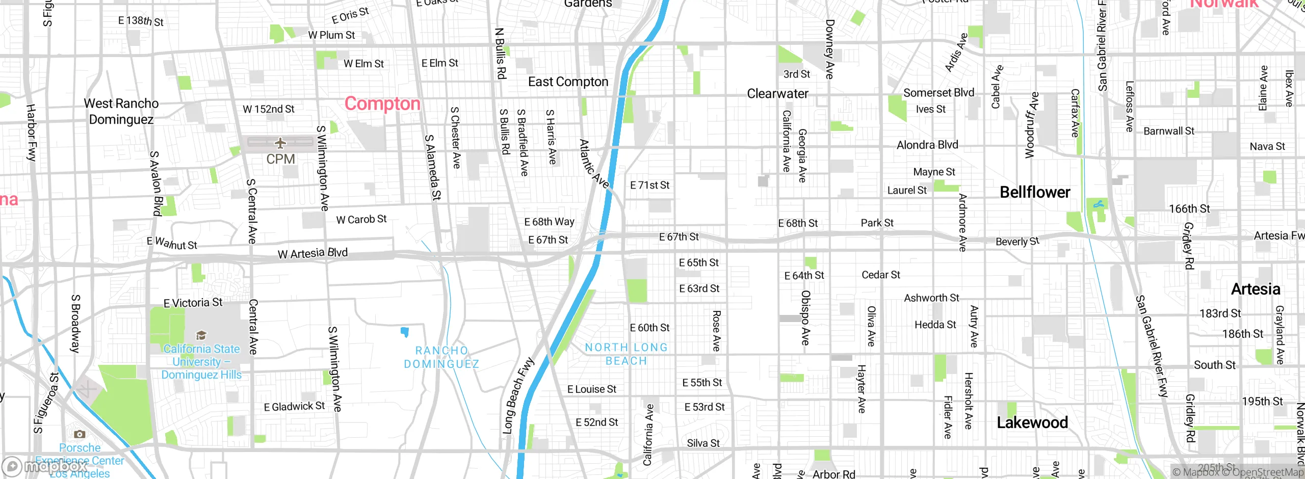 Map showing approximate location