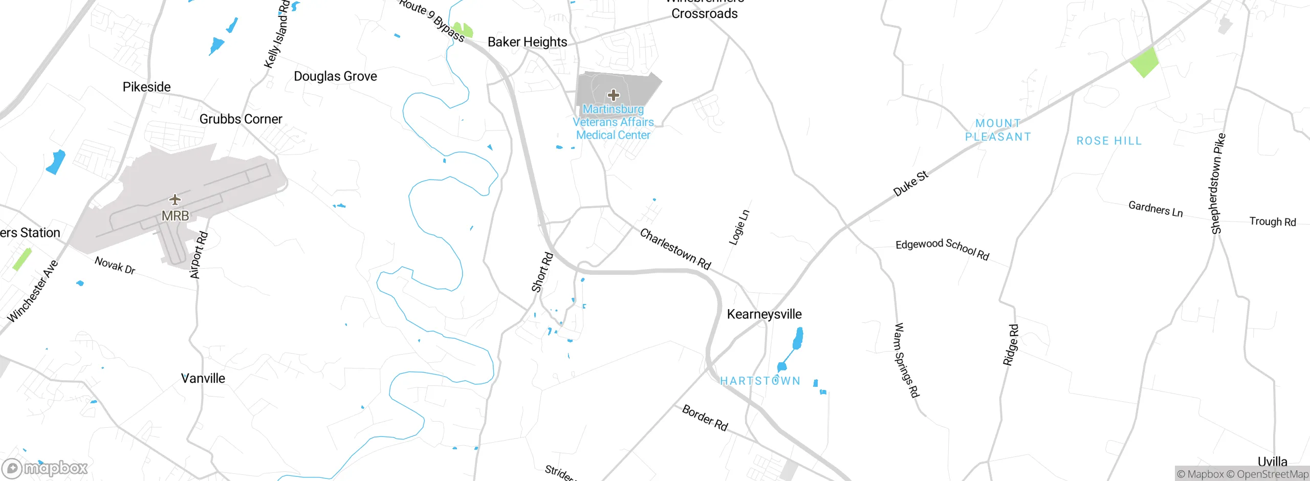 Map showing approximate location