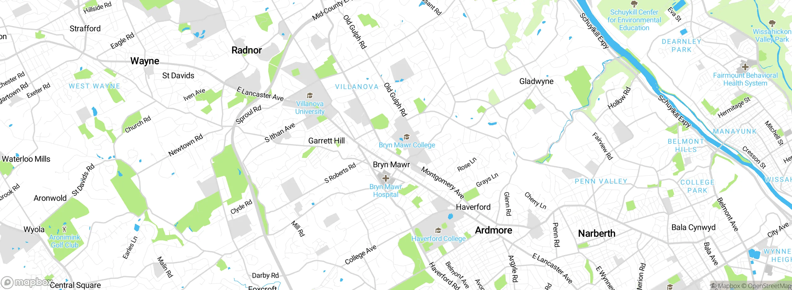 Map showing approximate location