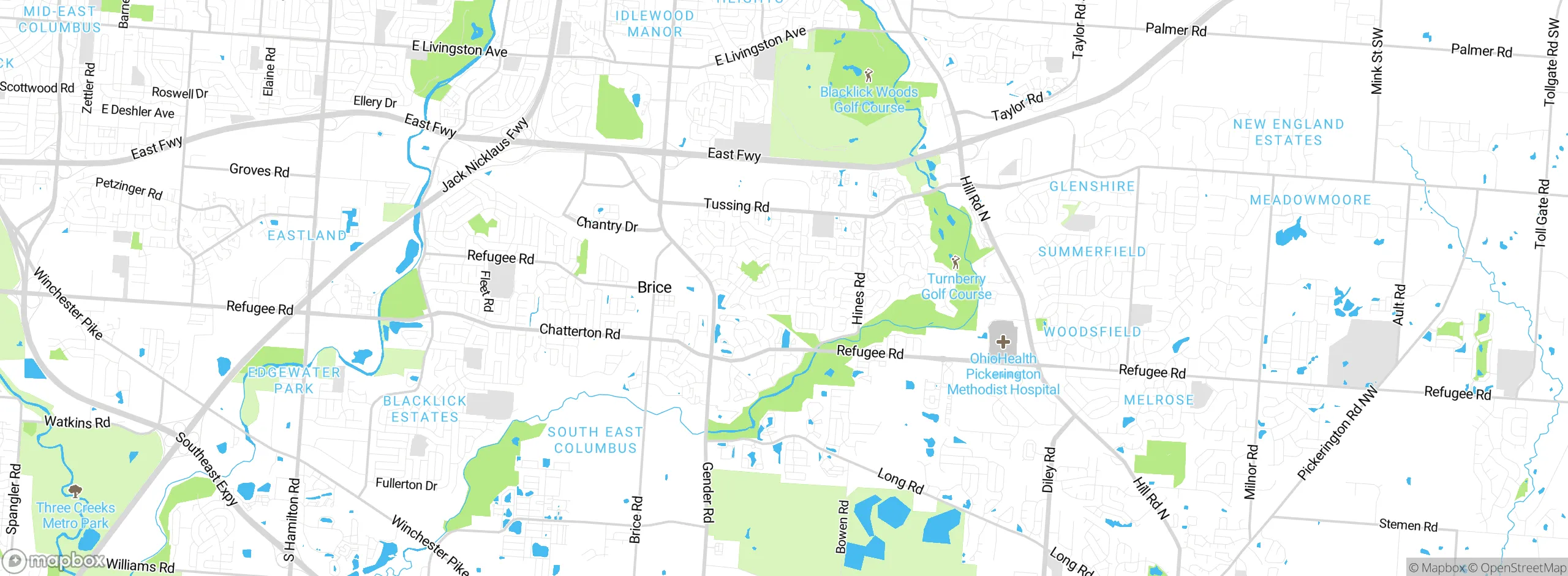Map showing approximate location