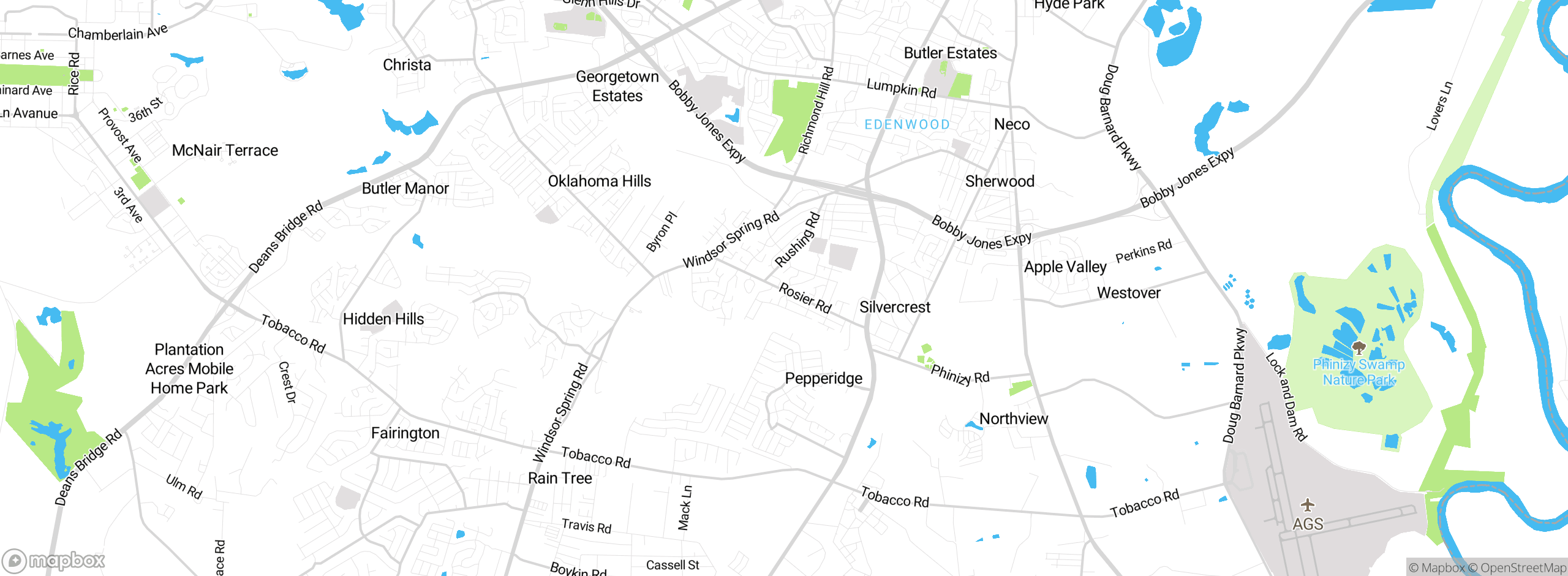 Map showing approximate location